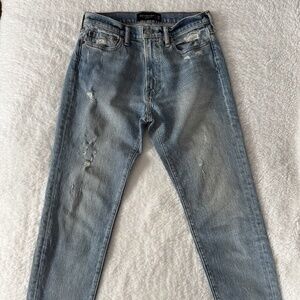 Abercrombie & Fitch vintage stretch 90s slim distressed jean